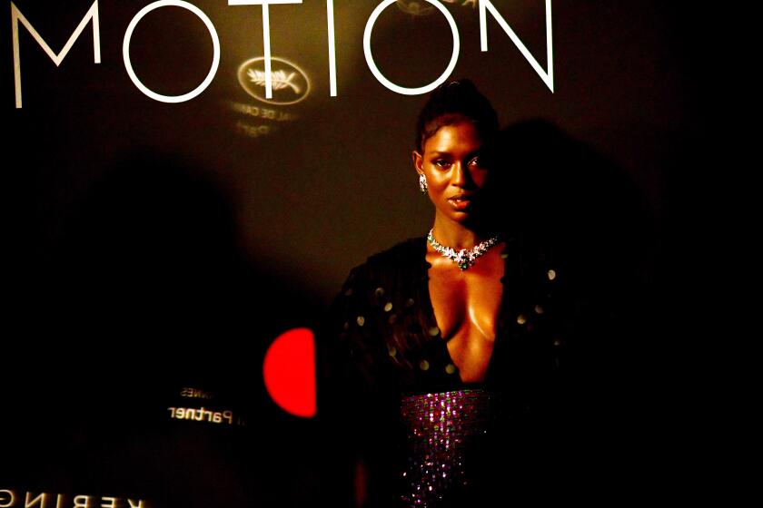 CANNES, FRANCE - JULY 11: (EDITOR NOTE: This image has been altered with digital filters) Jodie Turner-Smith attends Kering Women In Motion Awards Photocall on July 11, 2021 in Cannes, France. (Photo by Anthony Ghnassia/Getty Images for Kering )