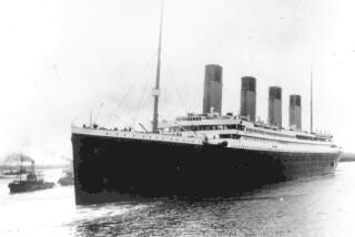 FILE - The Titanic leaves Southampton, England, April 10, 1912, on her maiden voyage. (AP Photo, File)