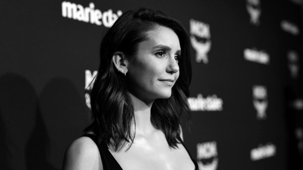 Nina Dobrev at Marie Claire's Change Makers event.