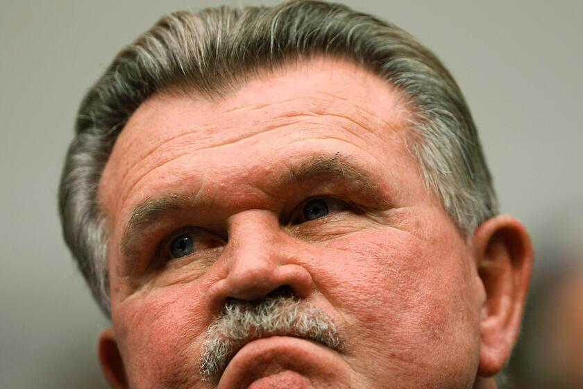 ESPN analyst Mike Ditka, shown in 2007, thinks the Washington football team should continue to be called the Redskins.