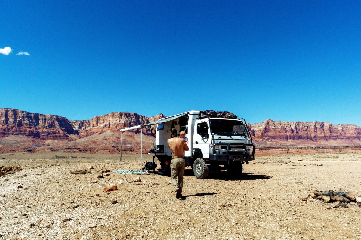 The Standish family has been living in their overland adventure vehicle since last holiday season.