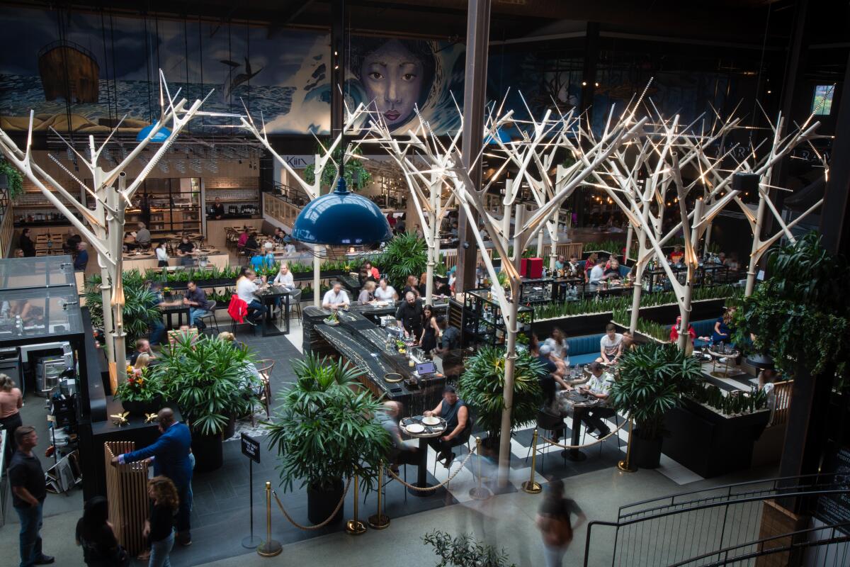 Understory bar is at the center of Sky Deck at Del MAr Highlands.