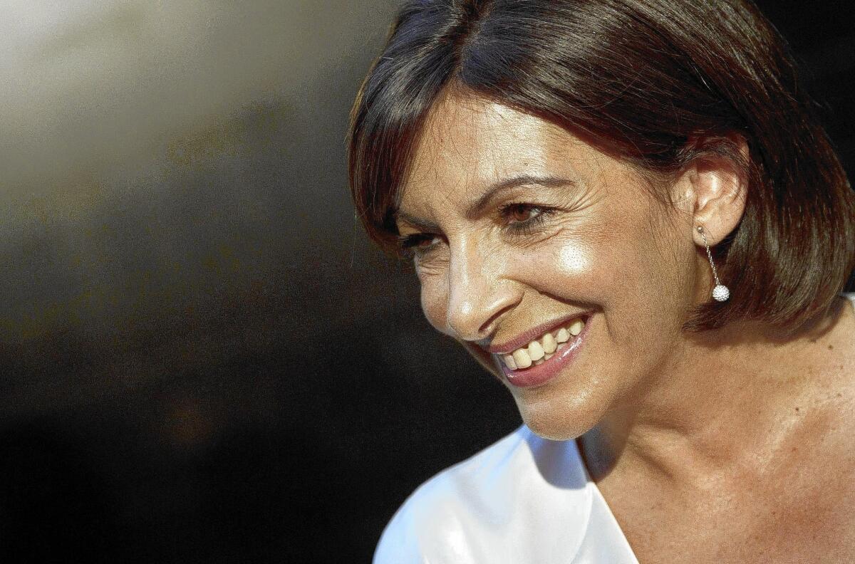 Spanish-born Anne Hidalgo was elected the first female mayor of Paris in March.