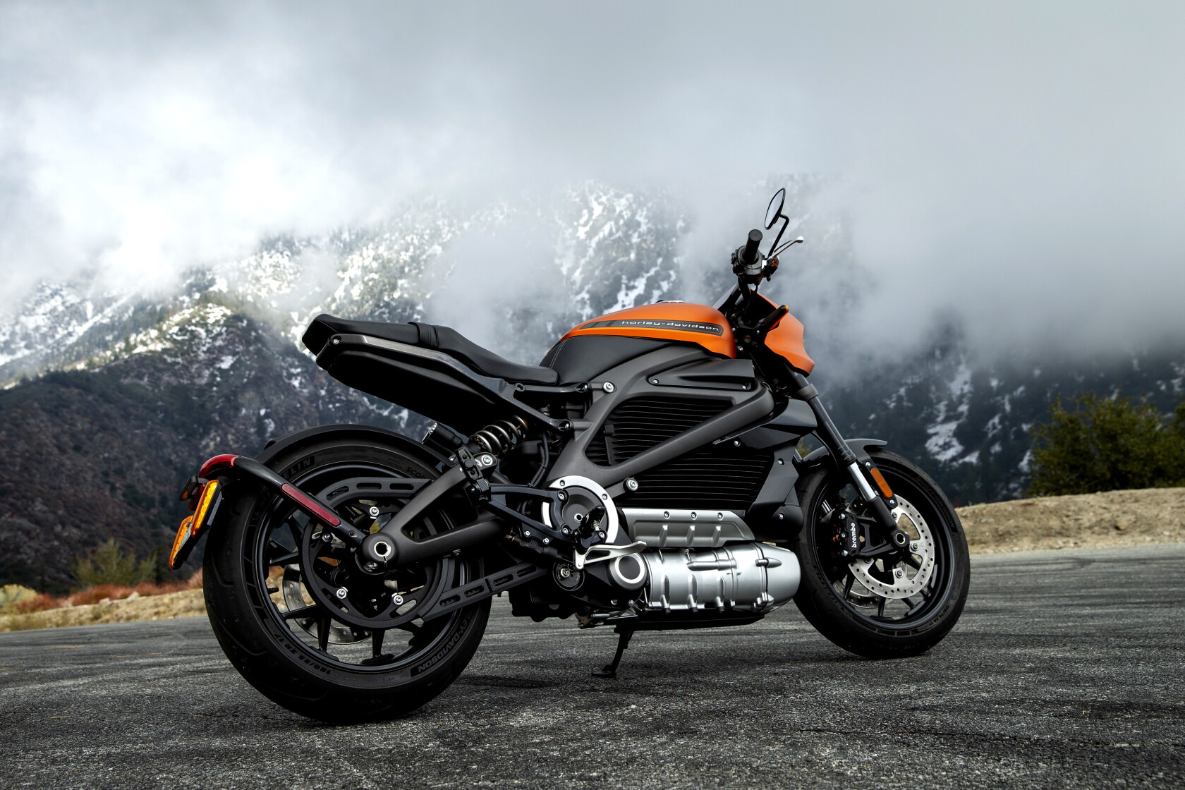 Beautiful view of Harley Davidson Electric Motorcycle Low Profile Tire Size