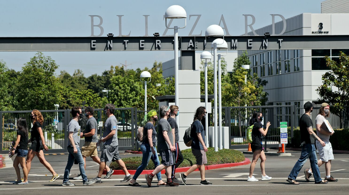 Activision workers walk out over lifting of vaccine mandate. It 'came as a  shock to everybody.' - Los Angeles Times