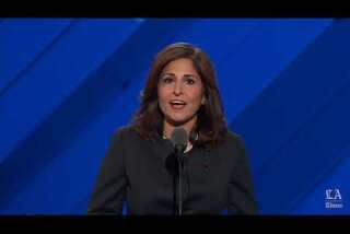 Neera Tanden, Center for American Progress president, speaks at the Democratic National Convention