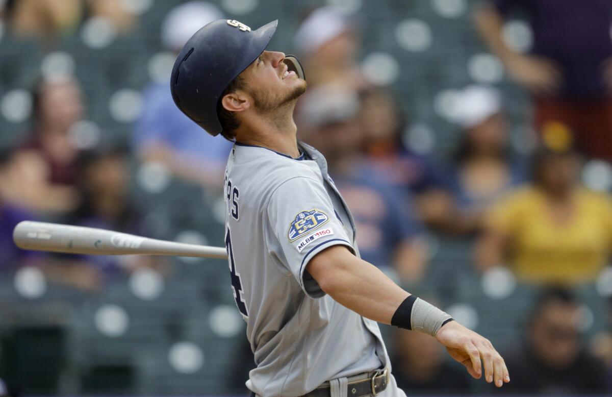 Padres outfielder Wil Myers has had an up and down season.