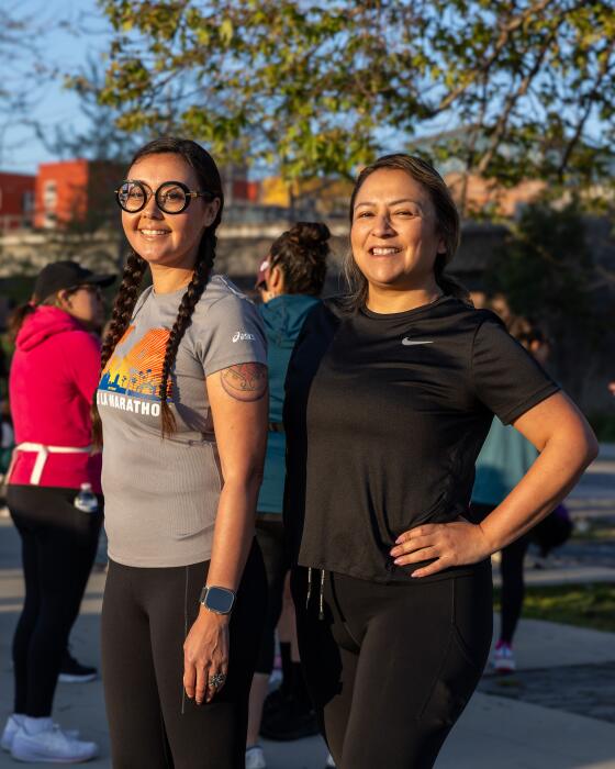 Jo Anna Mixpe Ley and Raquel Roman, co-founders of Running Mamis