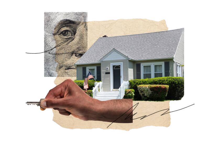 collage of an eye, a house and a Black man's hand holding a key