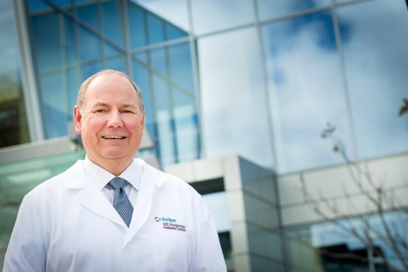 "We're open for safe cancer screenings," said Thomas Buchholz, M.D., medical director of Scripps MD Anderson Cancer Center.