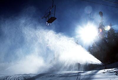 The Bear Mountain resort at Big Bear has been making snow for more than 40 years.