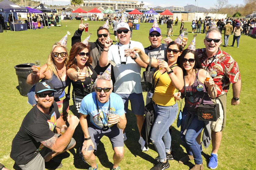 San Diegans celebrated in the sunshine at the the Mission Valley Craft Beer & Food Festival on Saturday, Feb. 29, 2020.