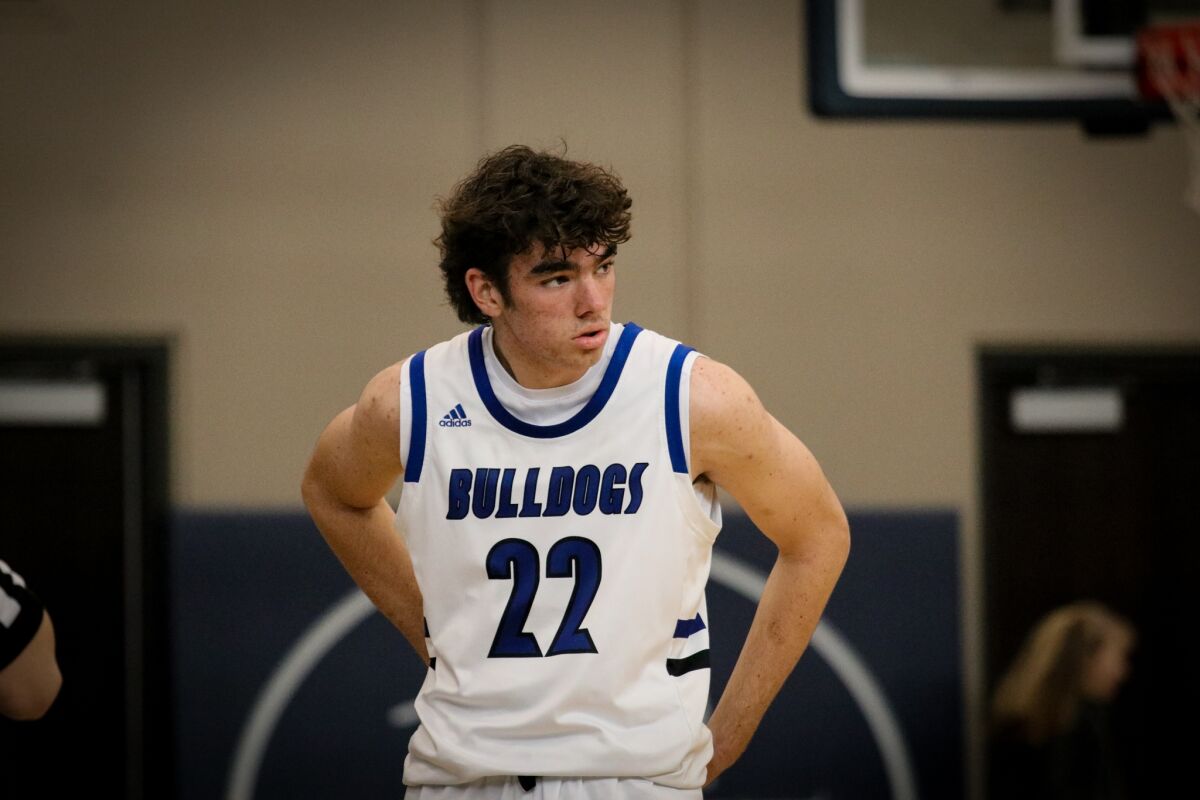 At the Bulldogs' Jan. 20 home game against Oceanside, Chase Newman had 19 points along with 10 rebounds and two blocks.
