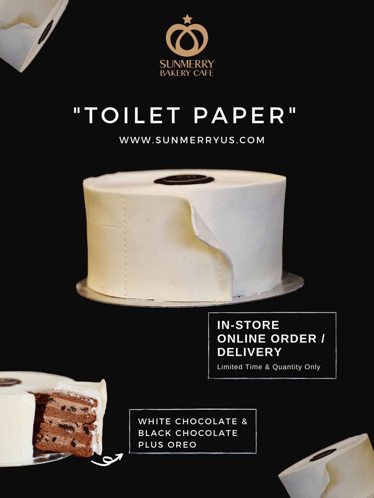 Sunmerry Bakery's "toilet paper" cake