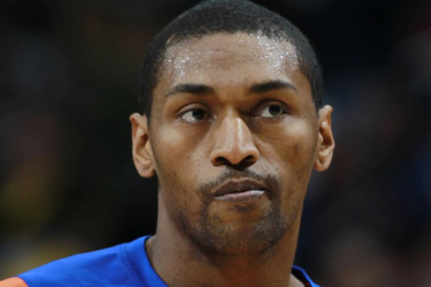 New York Knicks forward Metta World Peace was waived by the team Monday.