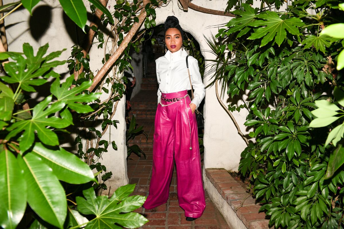 Singer-songwriter Yuna at the Chanel dinner in West Hollywood.