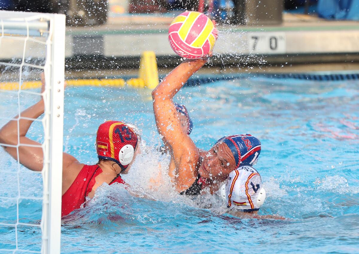 Team USA attacker Rachel Gazzaniga scores the game's first goal against Spain on Friday.