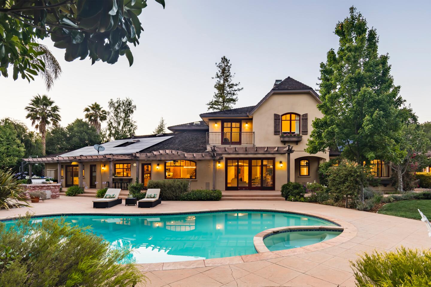 The backyard.