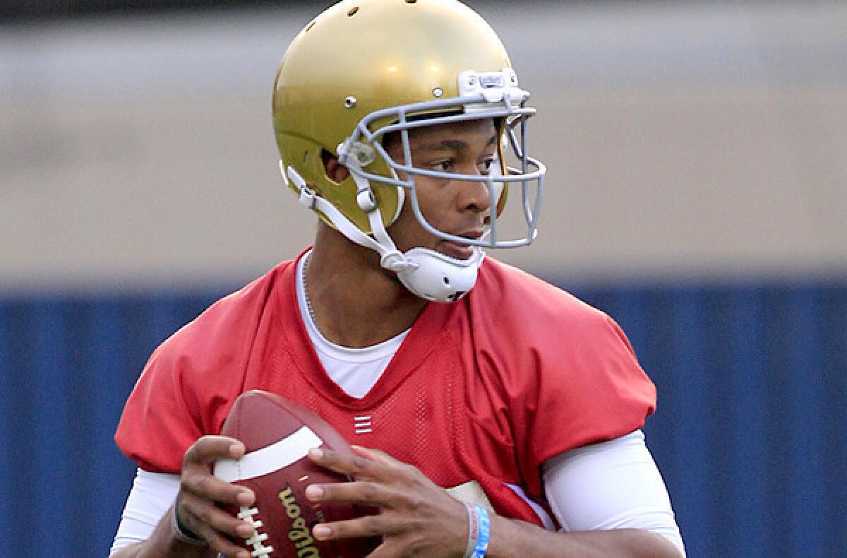 Says quarterback Brett Hundley of the Bruins' 2012 season: 'Some may say we had a good season, but that wasn't the way we wanted to finish.'