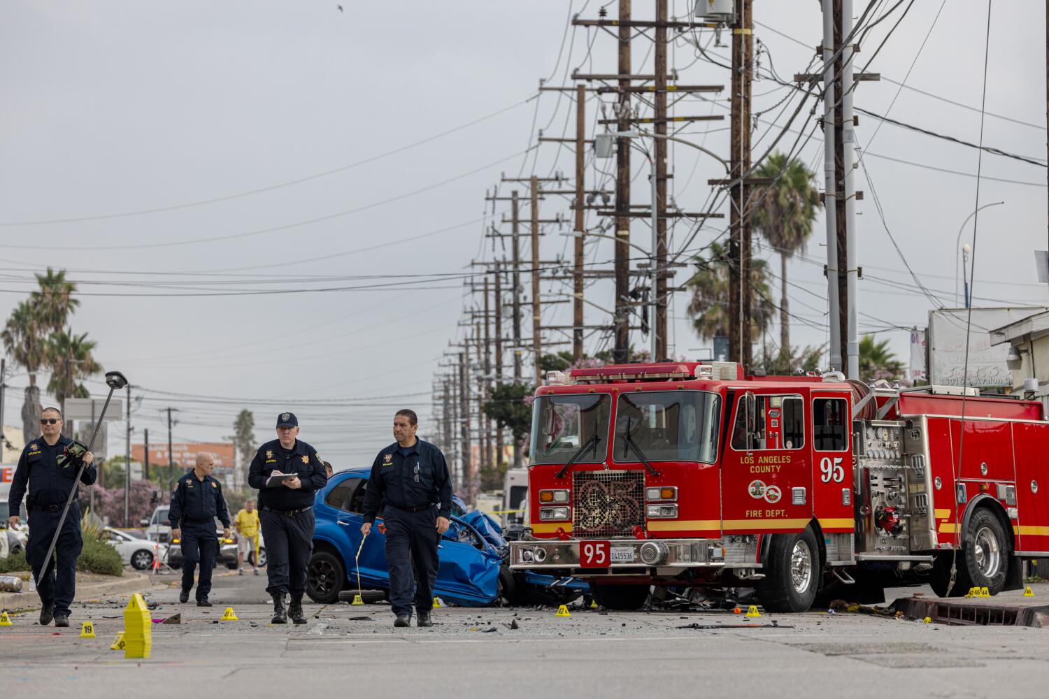 Authorities identify driver killed in high-speed crash with firetruck in West Compton