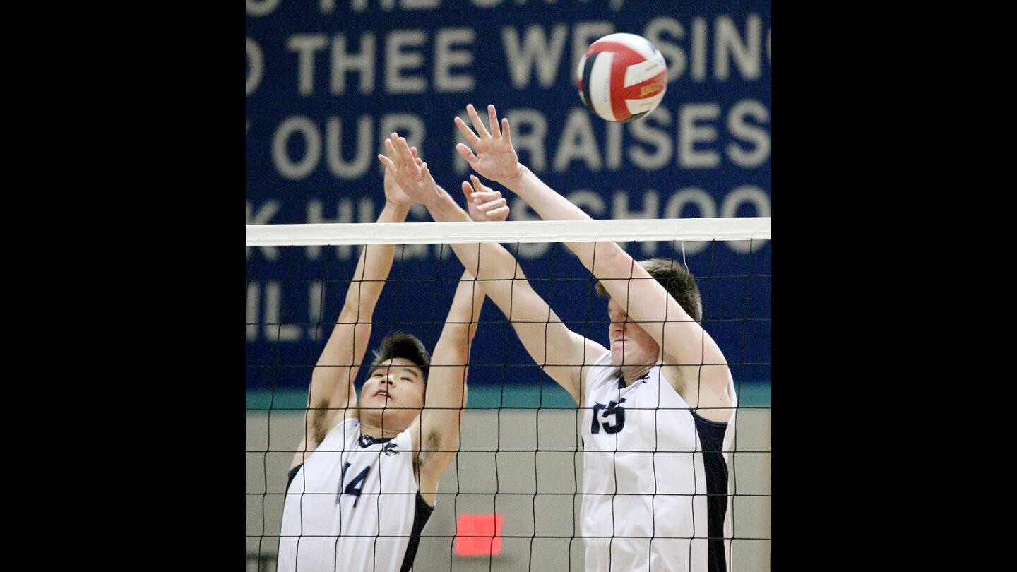 Photo Gallery: Crescenta Valley vs Burbank boys volleyball