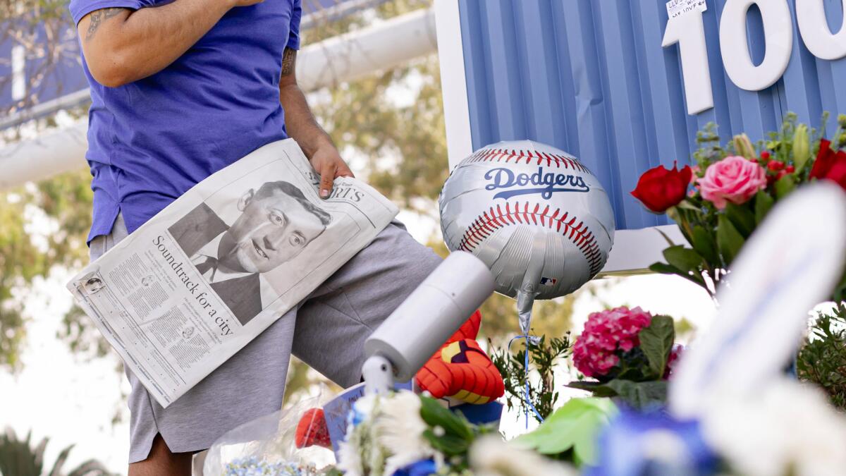 Retiring Vin Scully, the voice of generations, says farewell to Dodger  Stadium on Sunday – Orange County Register