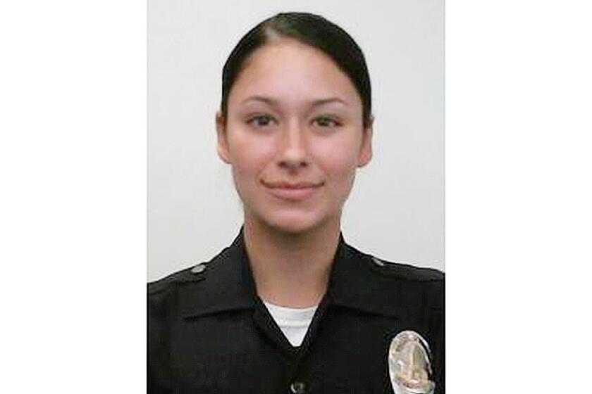LAPD officer Toni McBride.