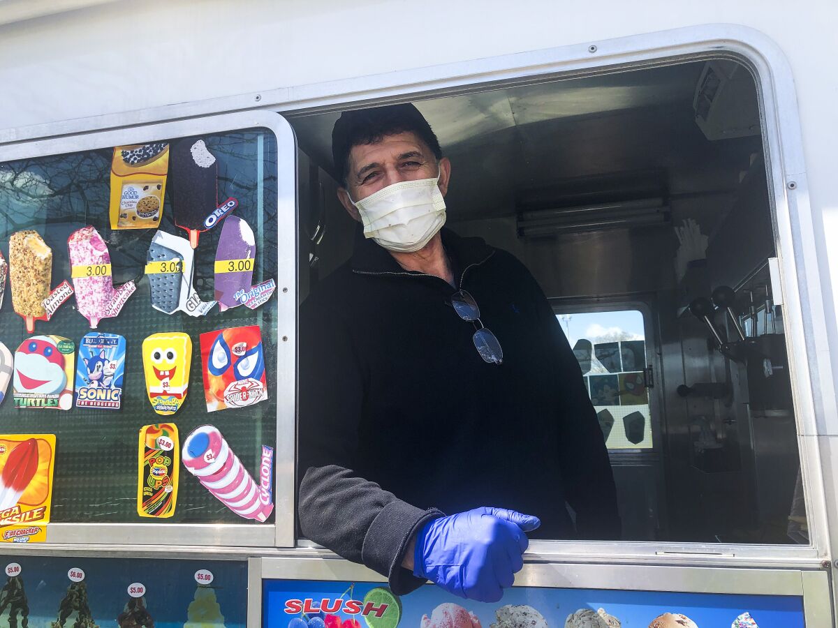 Virus Outbreak Ice Cream Trucks