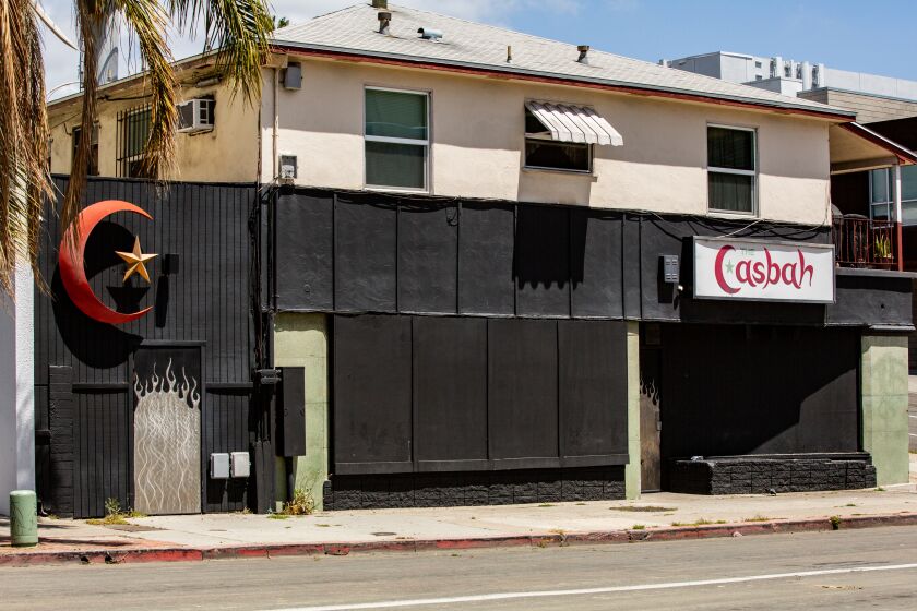 The Casbah will be closed for the foreseeable future due to COVID-19. May 14, 2020 in San Diego, California.