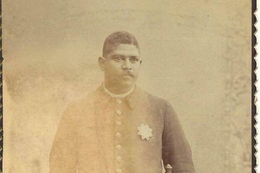 Los Angeles Policeman Robert Stewart, one of the LAPD's first Black officers.