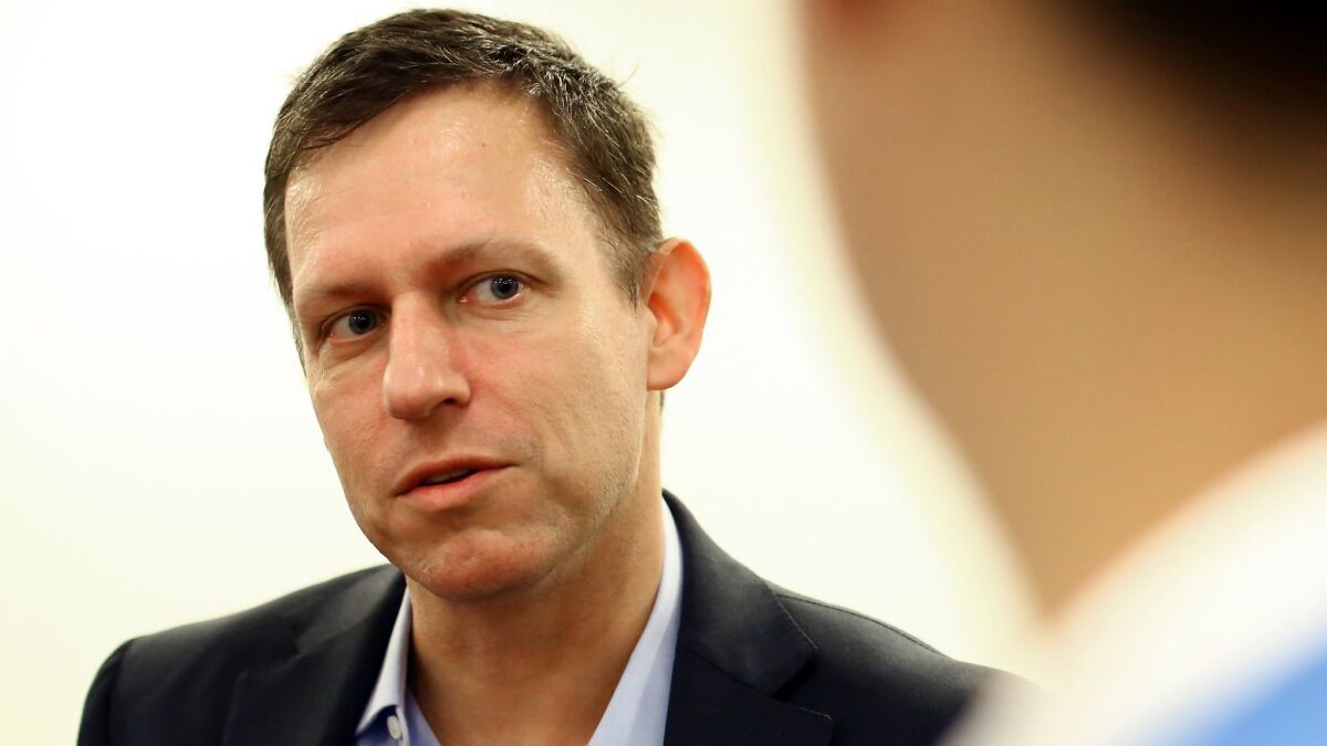 Palantir was co-founded by Peter Thiel.