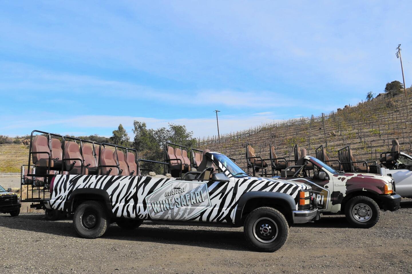 Malibu Wine Safari trucks