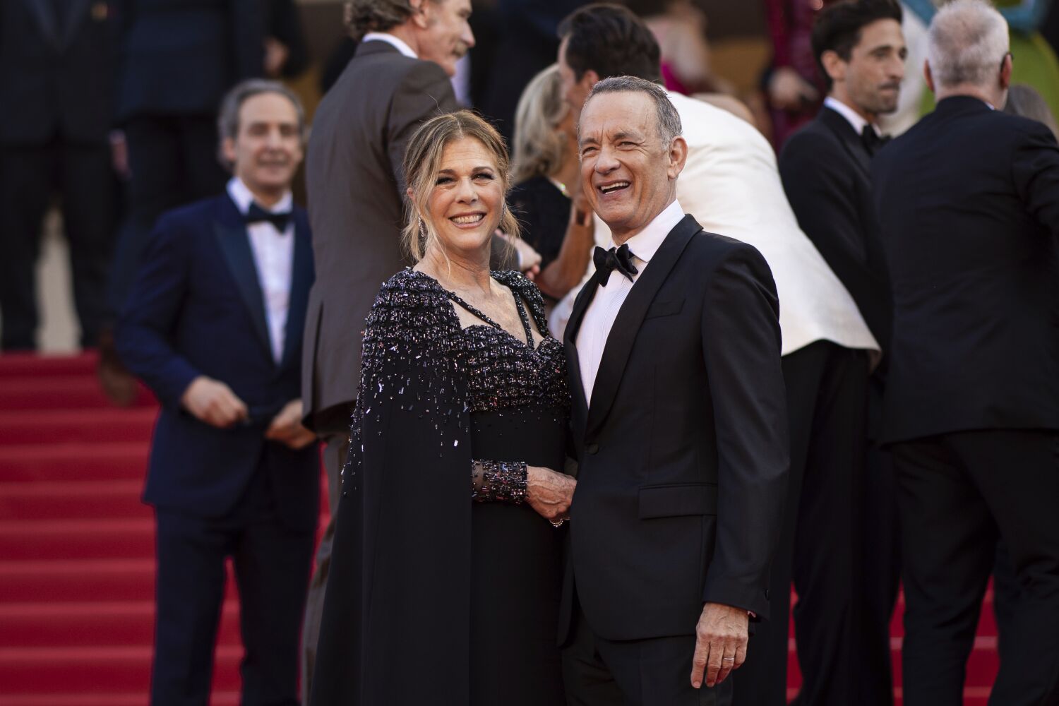 'Raving Private Ryan'? Rita Wilson laughs off report Tom Hanks got testy at Cannes