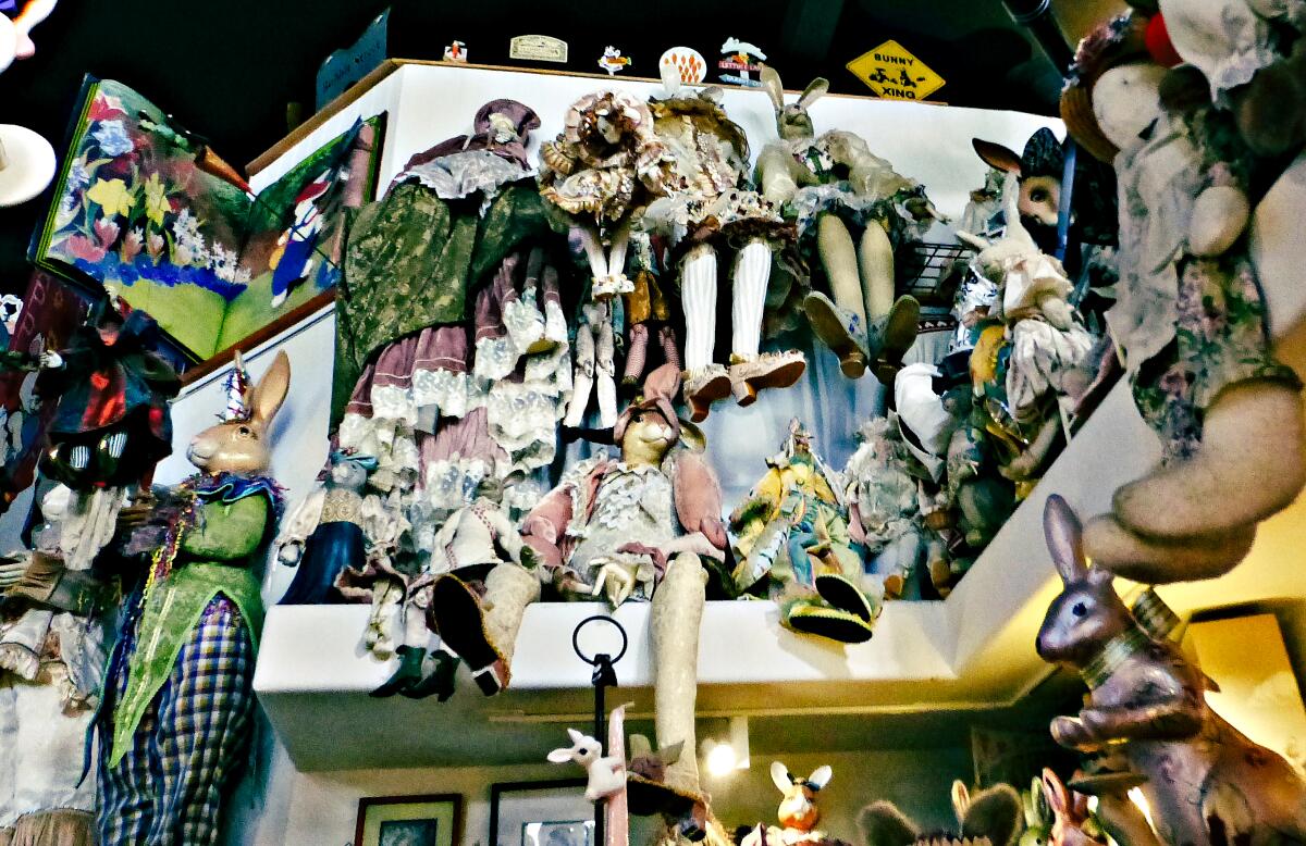 The Bunny Museum successful the days earlier the fire.