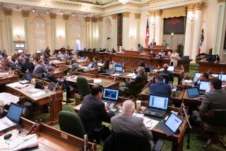 The California Assembly casts votes on Thursday, Sept. 12, 2019 at the state Capitol in Sacramento.