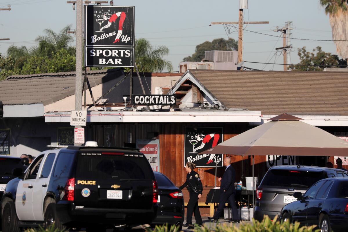 An investigation is underway in Long Beach after an armed man opened fire inside a bar. He was later confronted by police and an officer-involved shooting took place.