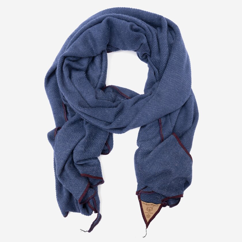 A purple cotton scarf