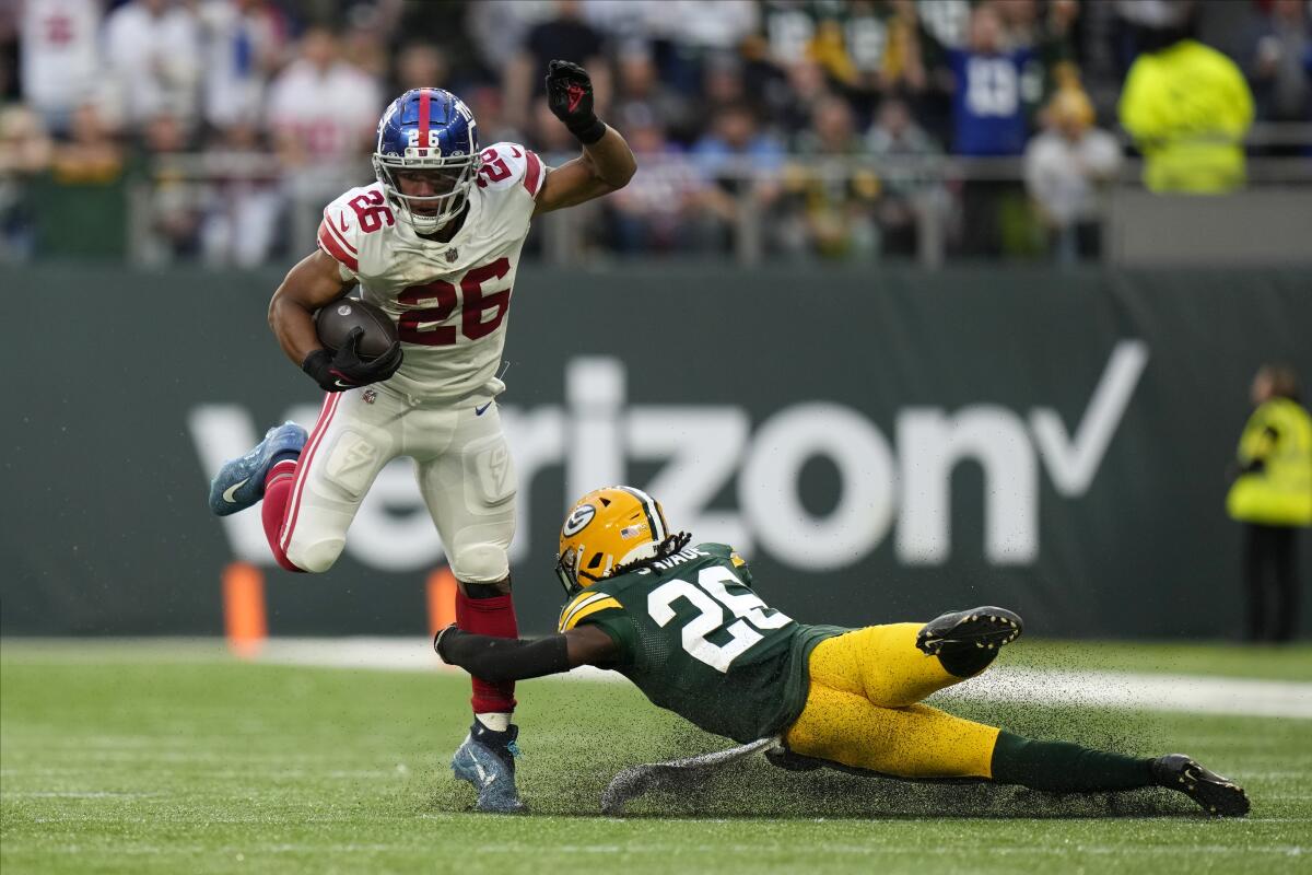 Giants spoil Packers international debut with 27-22 win - The San