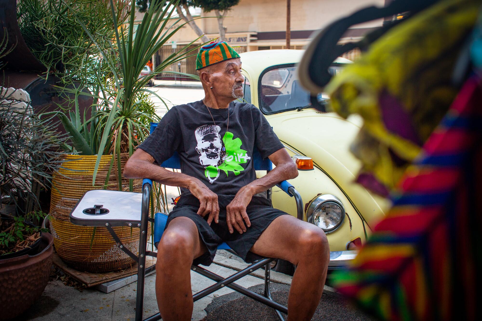 On most days, you can find Sika Dwimfo, 79, sitting outside his namesake store in Leimert Park Village.