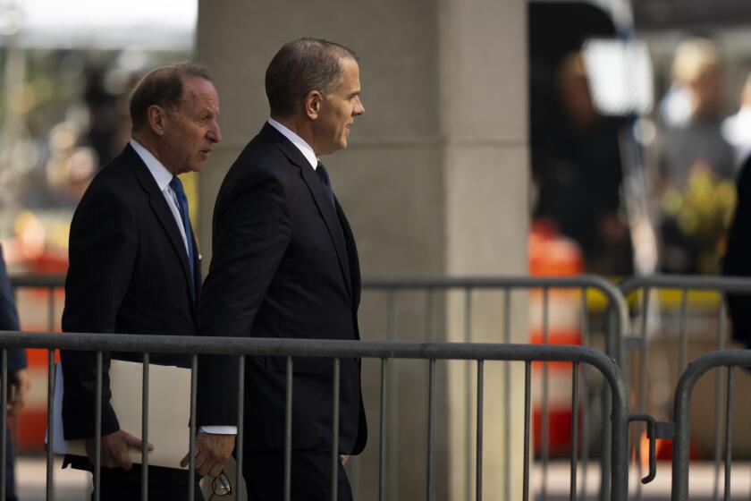 President Joe Biden's son Hunter Biden departs after a court appearance, in Wilmington, Del, Tuesday, Oct. 3, 2023. (AP Photo/Matt Rourke)