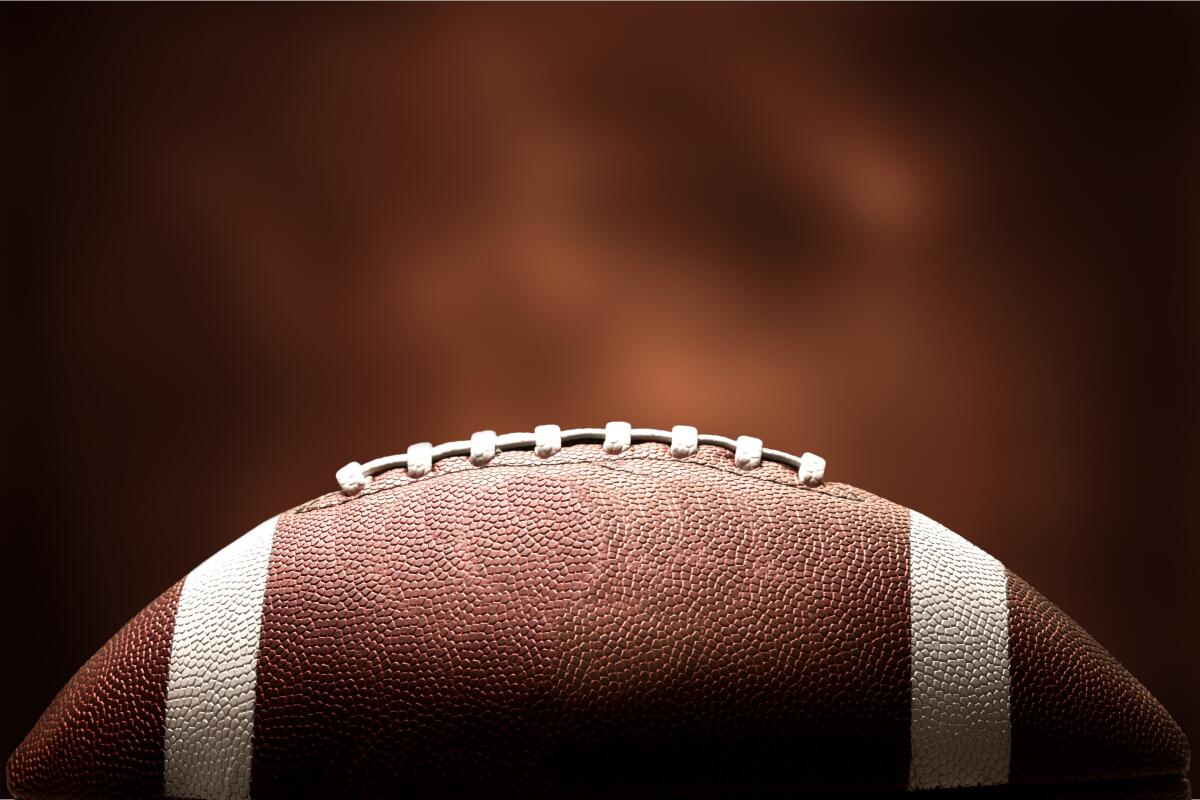 Football on background
