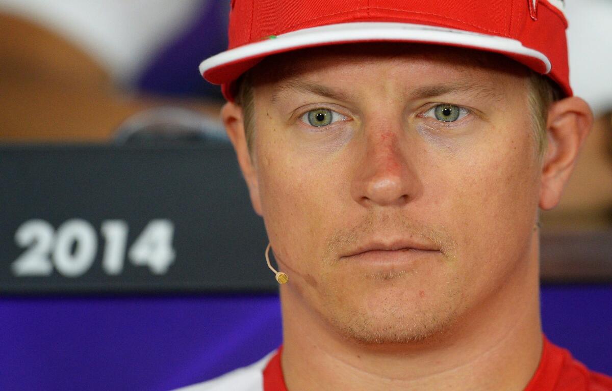 "It's been a difficult year," Formula One driver Kimi Raikkonen says.