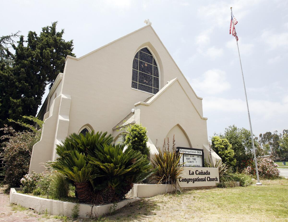 This June 2012 photo shows La Cañada Congregational Church in La Cañada Flintridge. On Nov. 8, Lanterman’s musical legacy will be celebrated as Lanterman House and La Cañada Congregational Church present “Pages from the American Songbook."