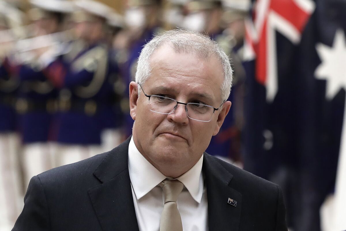Australian Prime Minister Scott Morrison in Tokyo last month