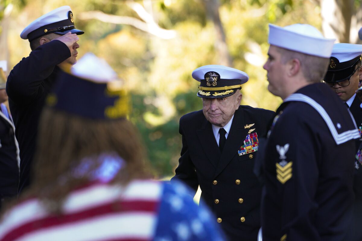 Retired Navy Capt. Royce Williams received the Navy Cross Friday in San Diego for his heroism