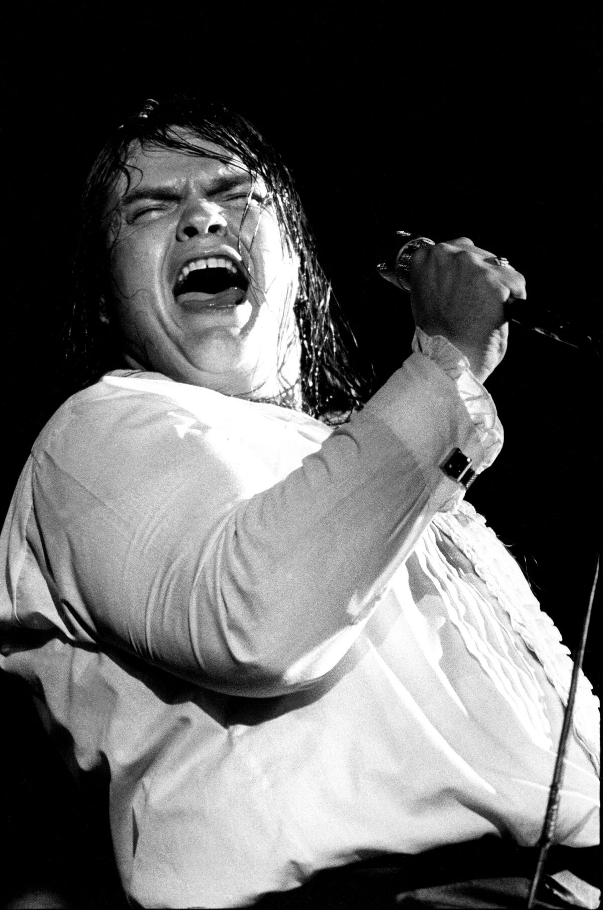Meat Loaf onstage in 1977.