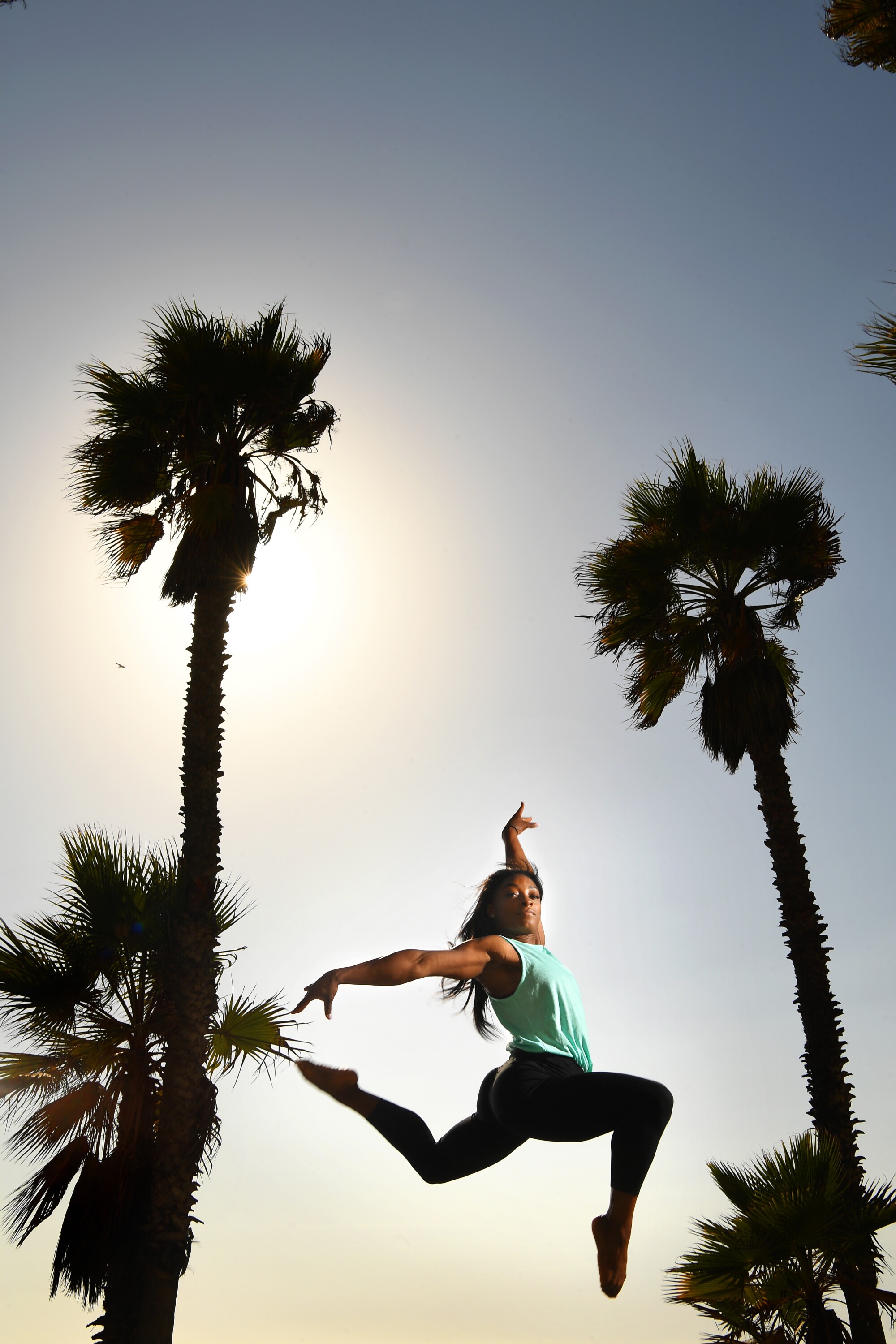 Simone Biles is photographed at Shutters on the Beach in Santa Monica.