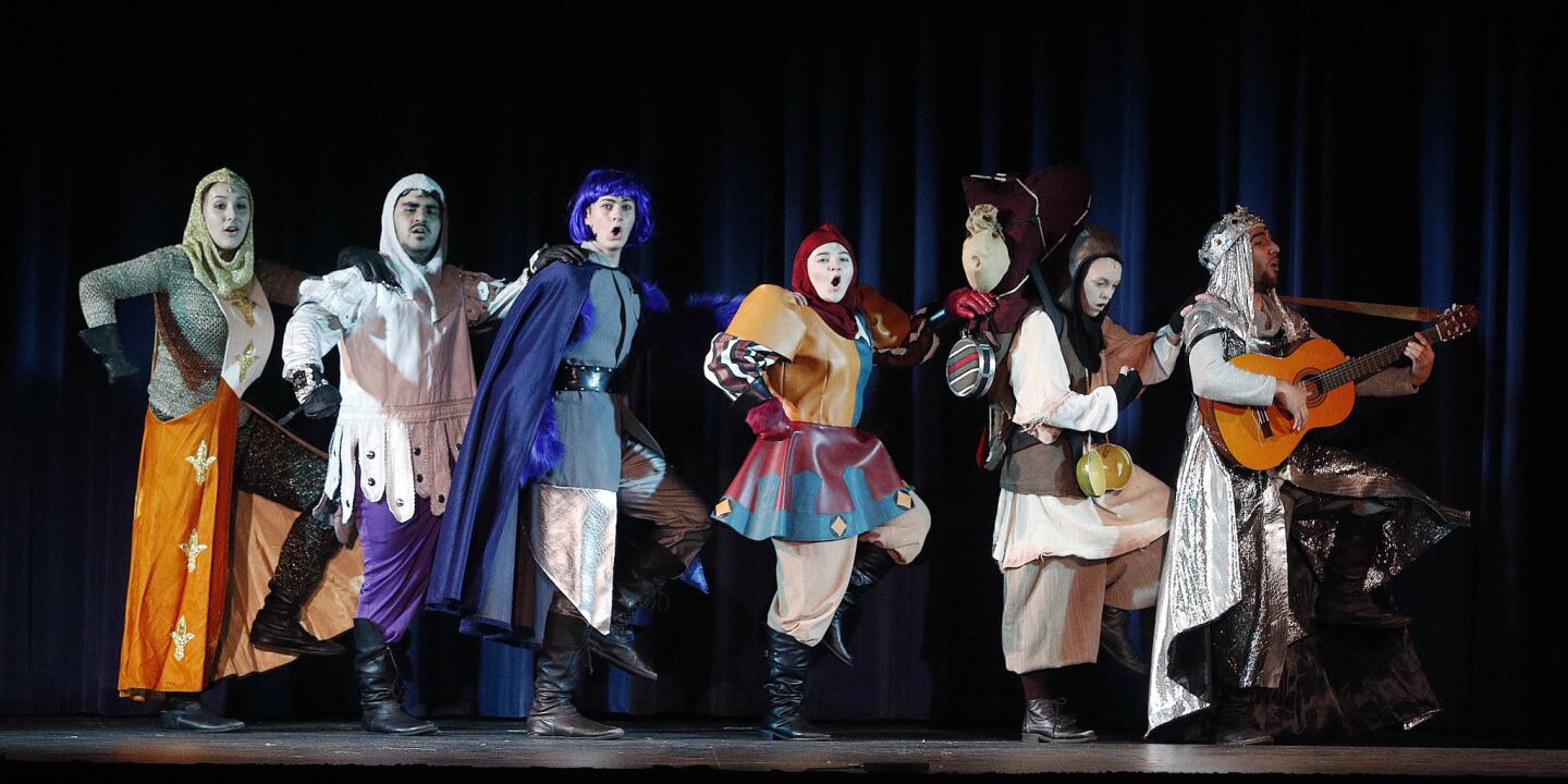 Photo Gallery: Burbank High School Drama Department dress rehearsal of Monty Python's Spamalot