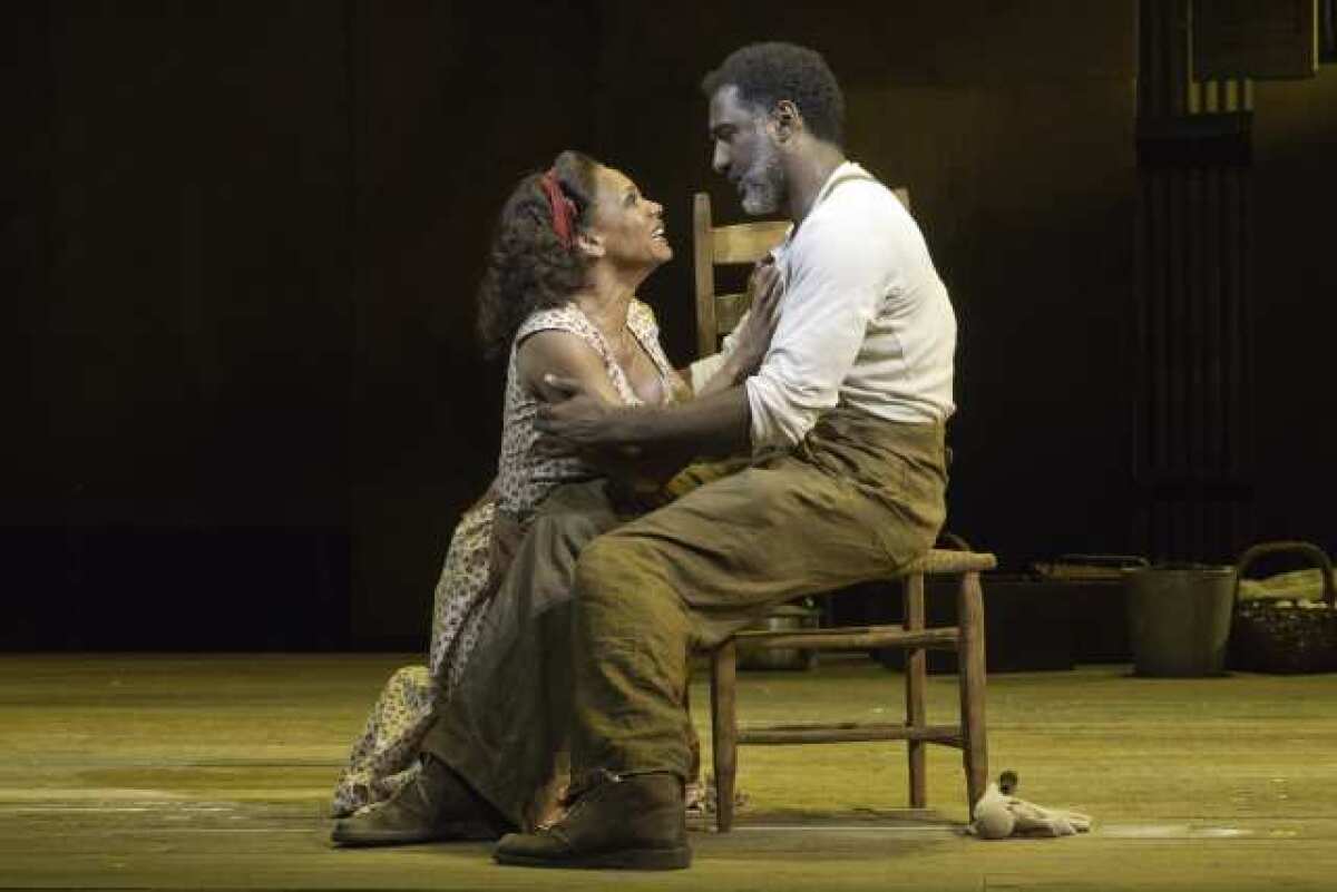 Audra McDonald and Norm Lewis in a scene from "The Gershwins' Porgy and Bess" at New York's Richard Rodgers Theatre.