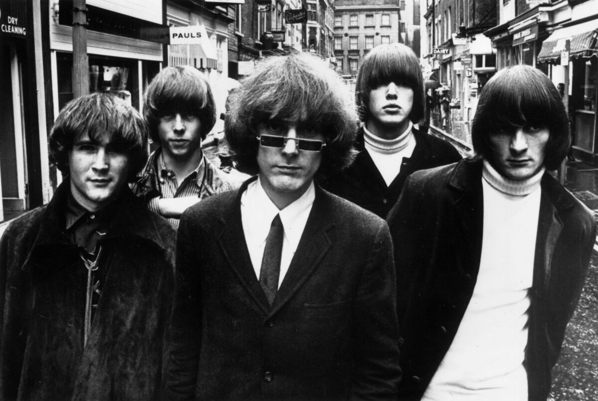 David Crosby, far right, with other member of The Byrds.